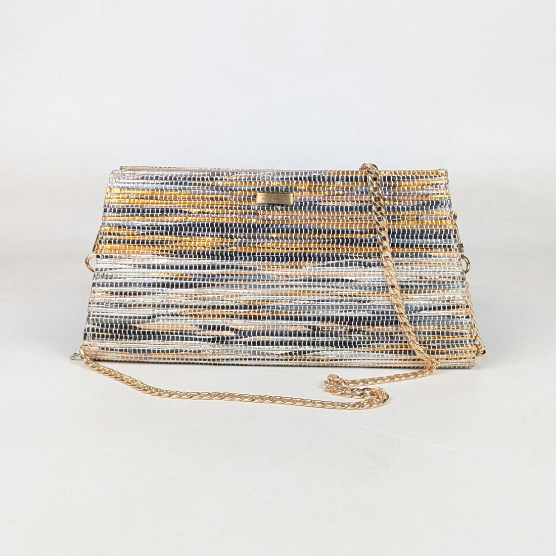 Upcycled Handcrafted Trapeze Clutch (TC0326-010)