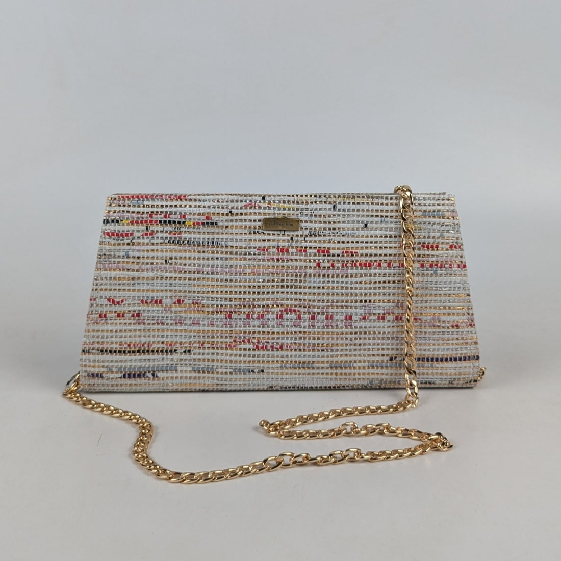 Upcycled Handcrafted Trapeze Clutch (TC0425-002) PS_W