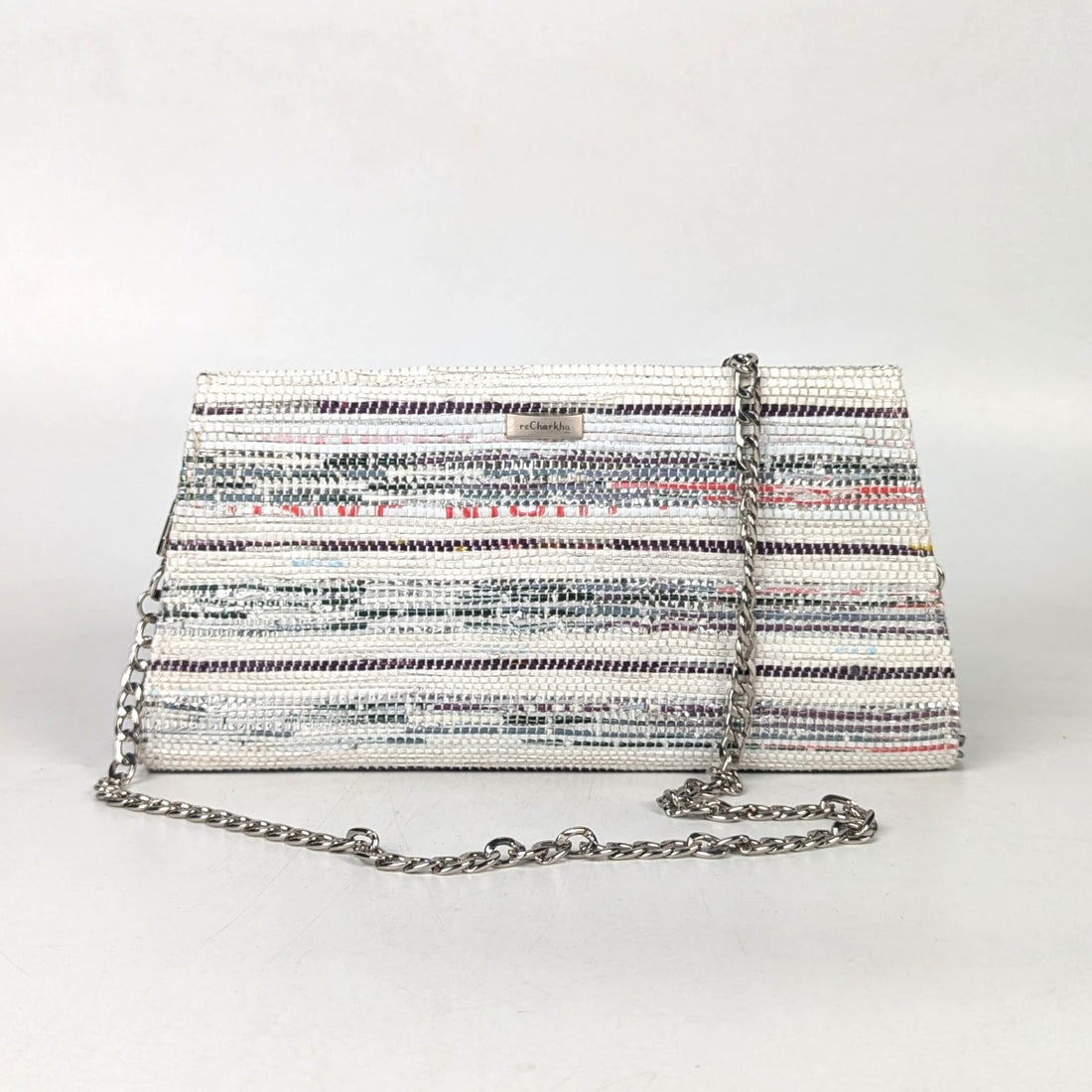 Upcycled Handcrafted Trapeze Clutch (TC0825-001) PS_W