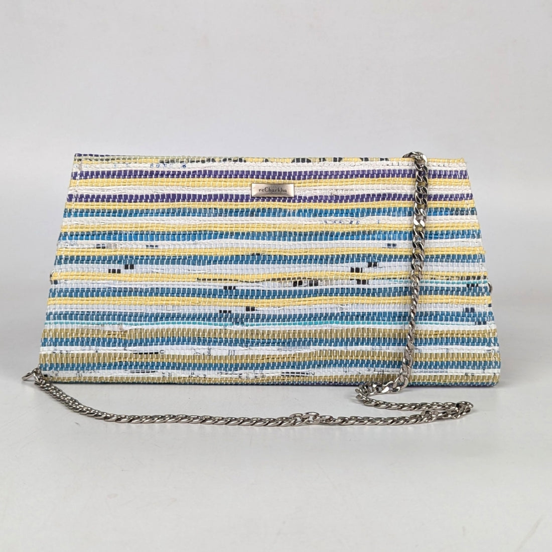 Upcycled Handcrafted Trapeze Clutch (TC0925-003) PS_W