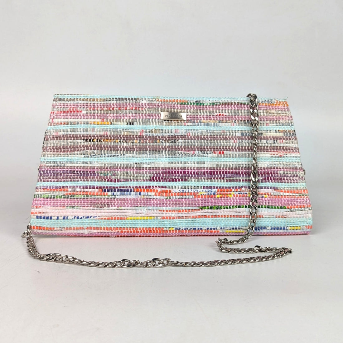 Upcycled Handcrafted Trapeze Clutch (TC0925-004) PS_W