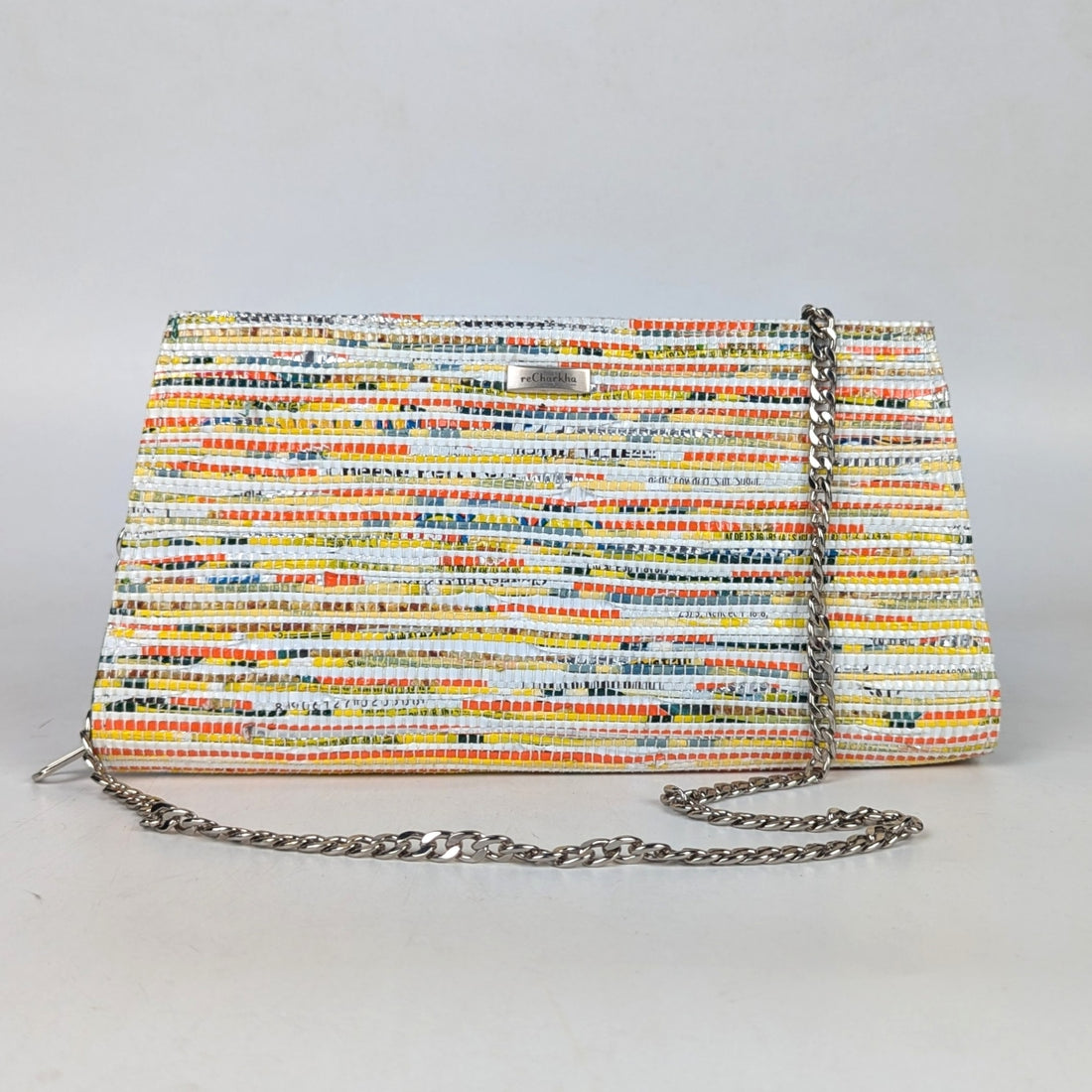 Upcycled Handcrafted Trapeze Clutch (TC0925-006) PS_W