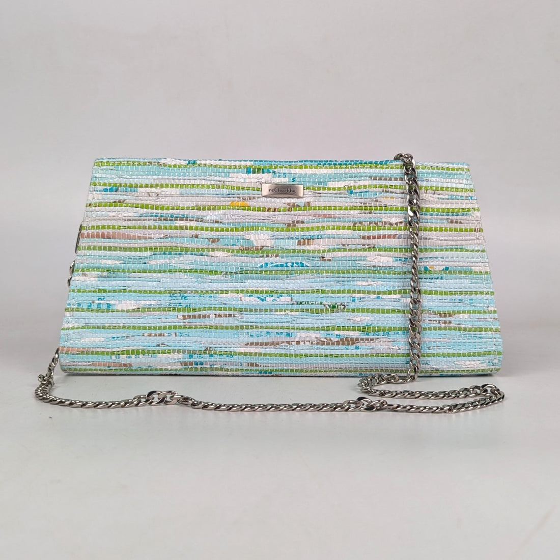 Upcycled Handcrafted Trapeze Clutch (TC0925-010) PS_W