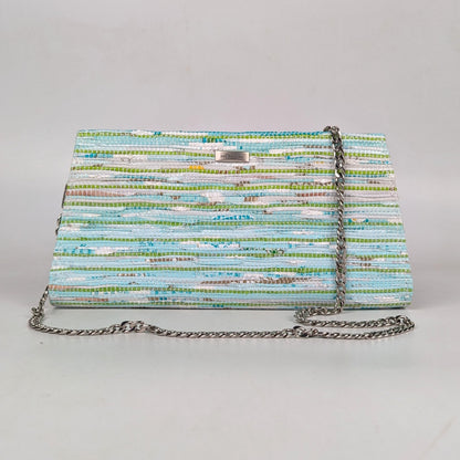Upcycled Handcrafted Trapeze Clutch (TC0925-010) PS_W
