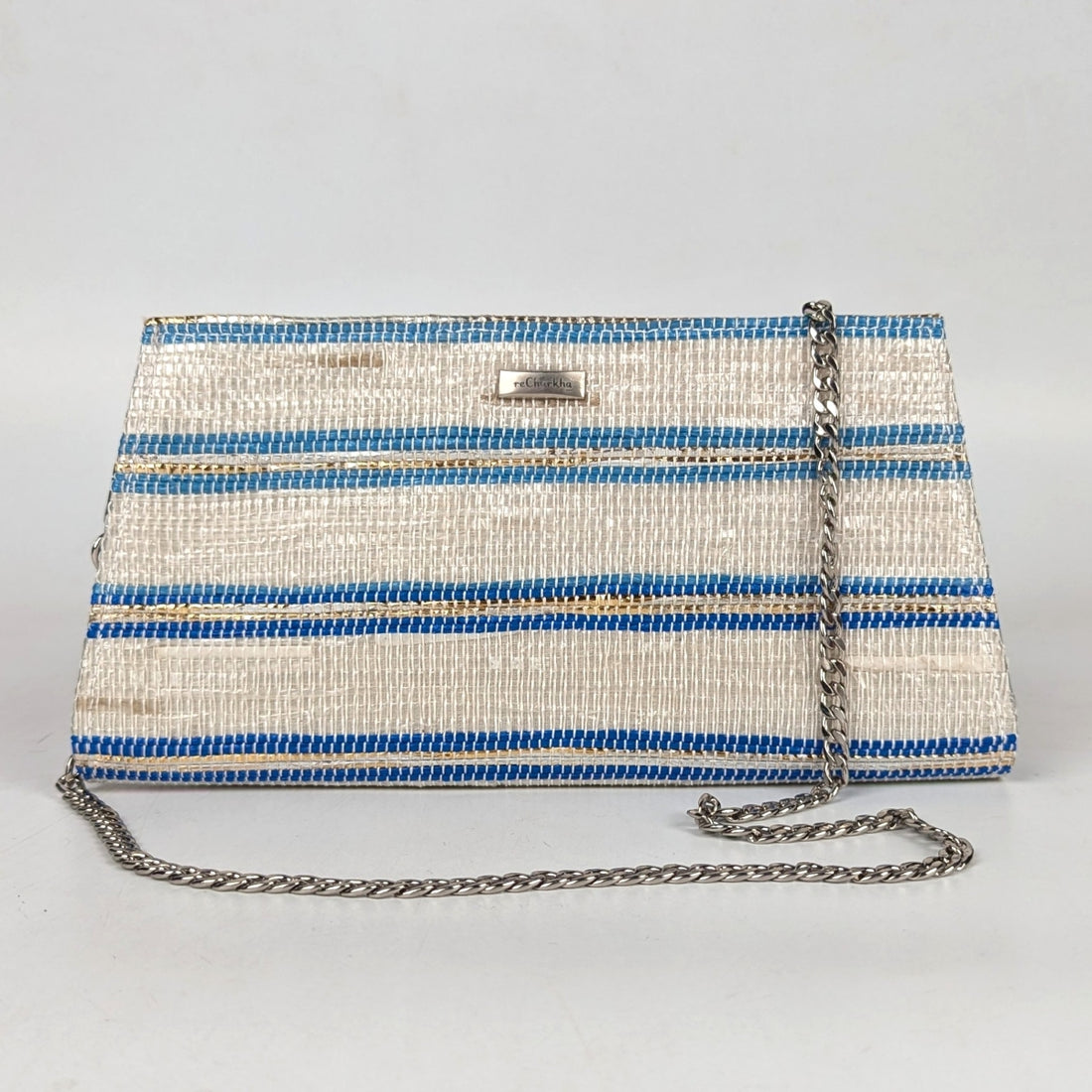 Upcycled Handcrafted Trapeze Clutch (TC0925-017) PS_W