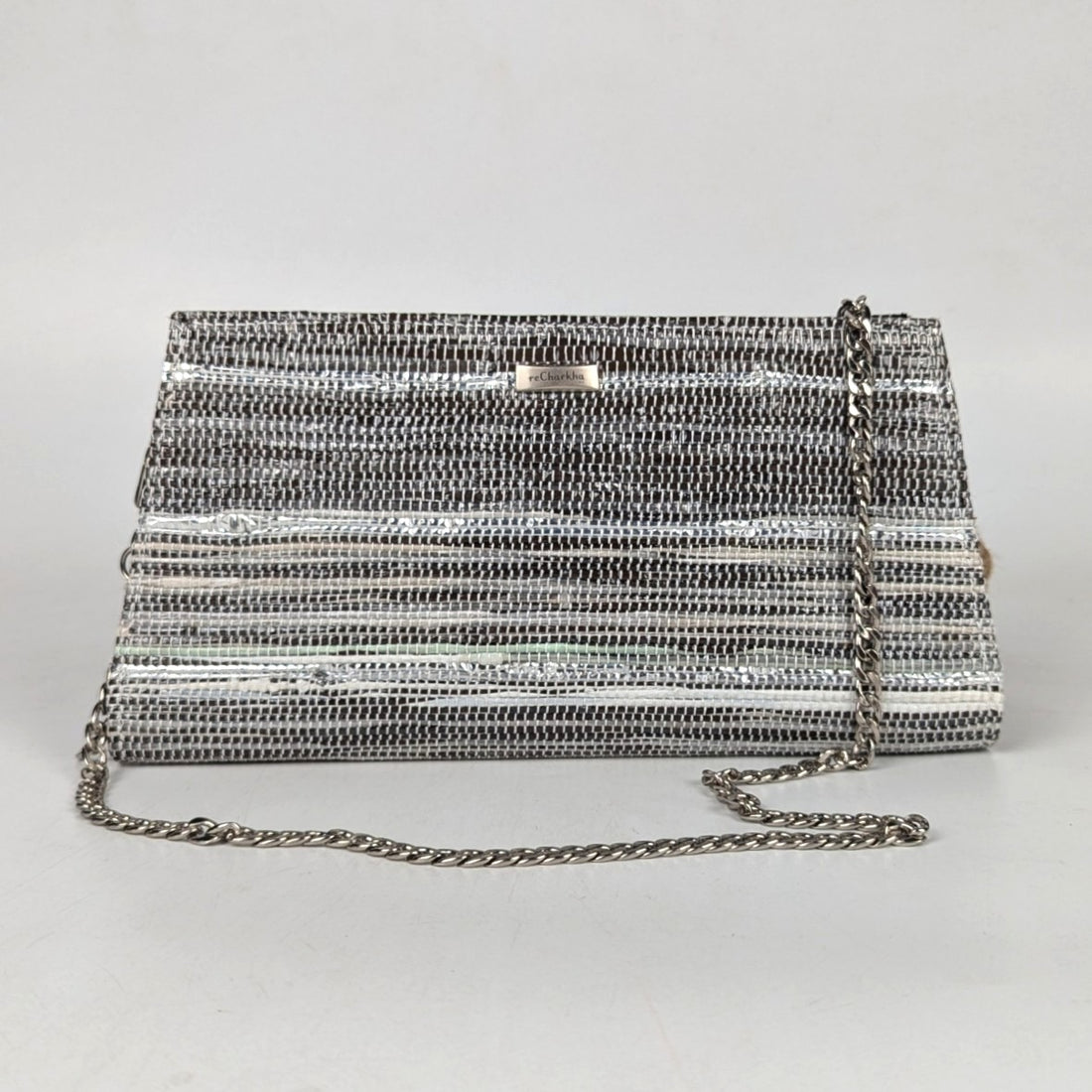 Upcycled Handcrafted Trapeze Clutch (TC0925-018) PS_W