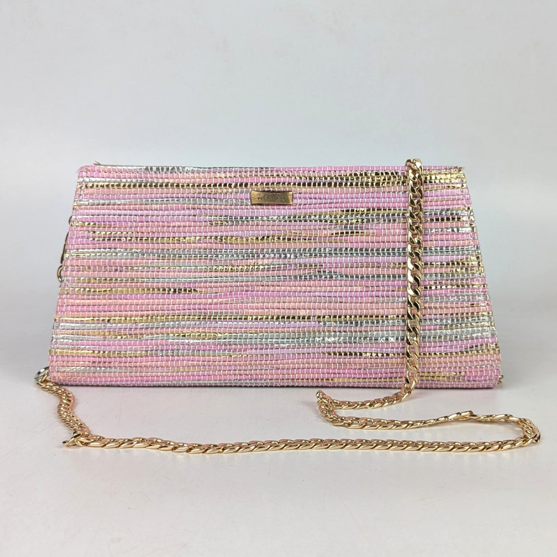 Upcycled Handcrafted Trapeze Clutch (TC0925-019) PS_W