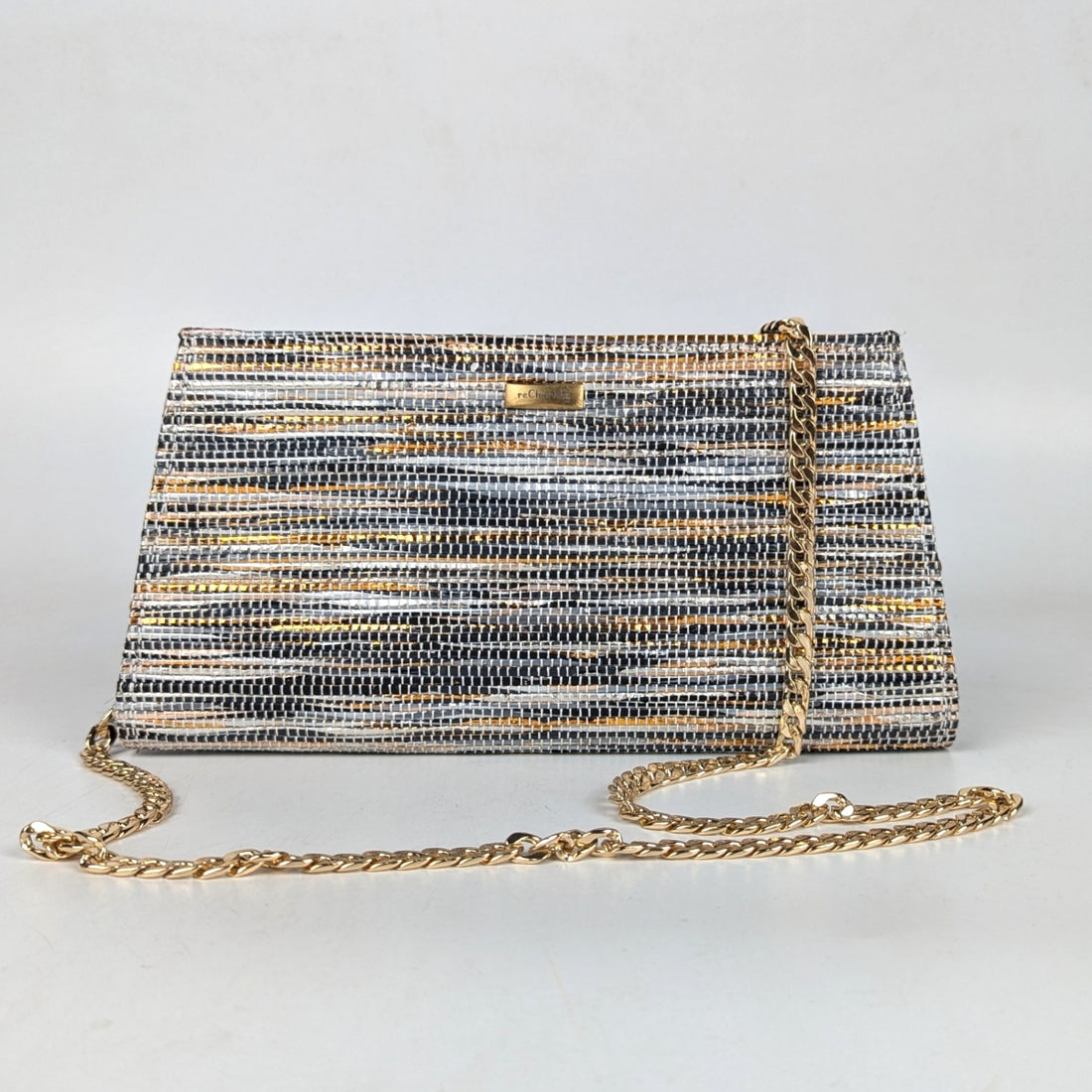 Upcycled Handcrafted Trapeze Clutch (TC0925-020) PS_W