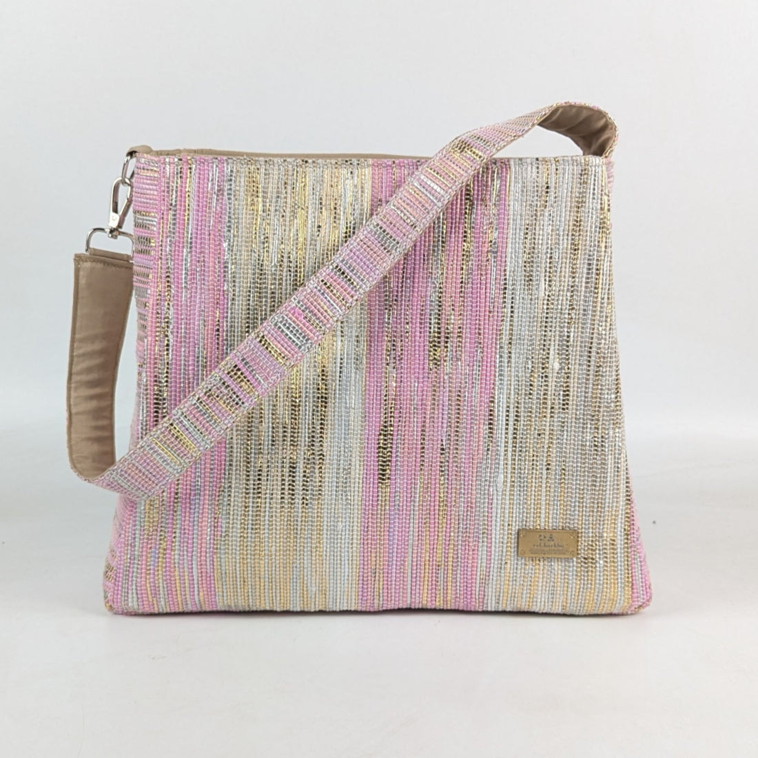 Upcycled Handcrafted Trapeze Tote (TT0425-013) PS_W