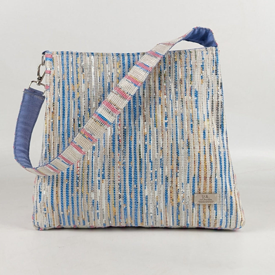 Upcycled Handcrafted Trapeze Tote (TT0425-001) PS_W