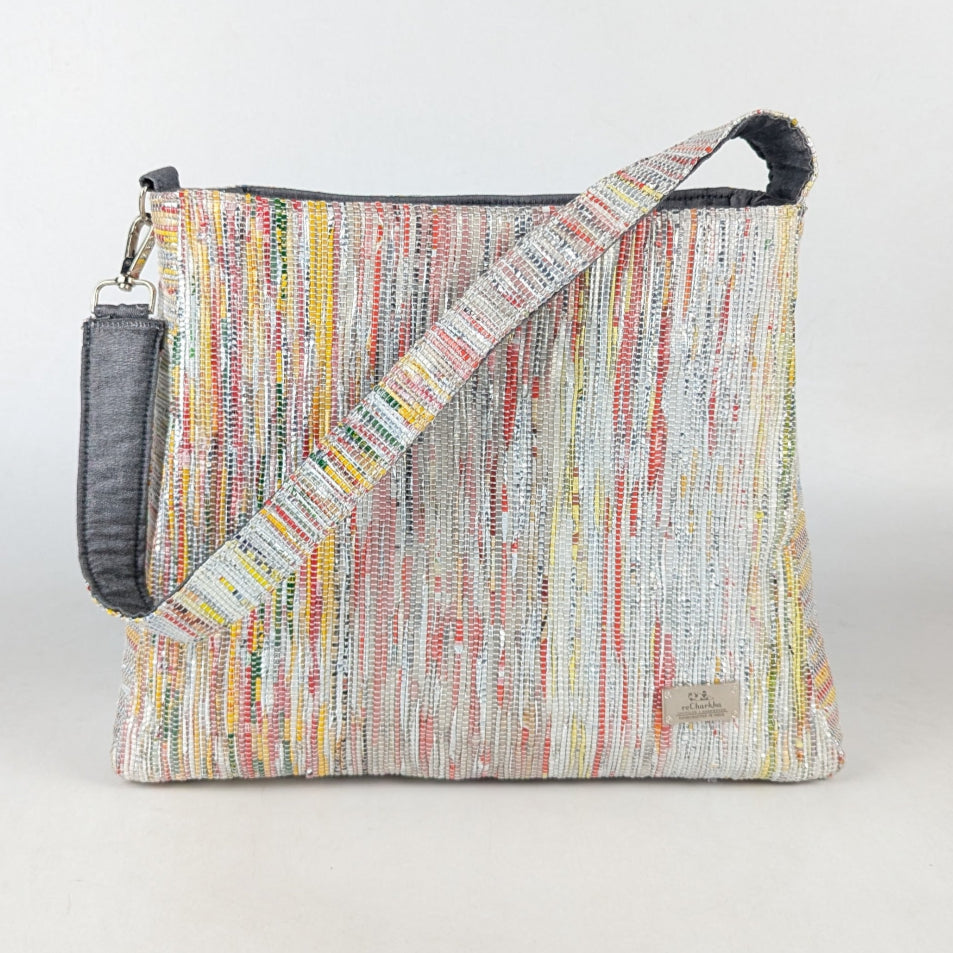 Upcycled Handcrafted Trapeze Tote (TT0325-002) PS_W