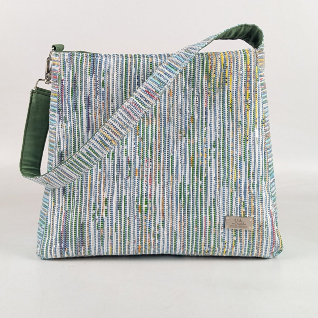 Upcycled Handcrafted Trapeze Tote (TT0425-004) PS_W