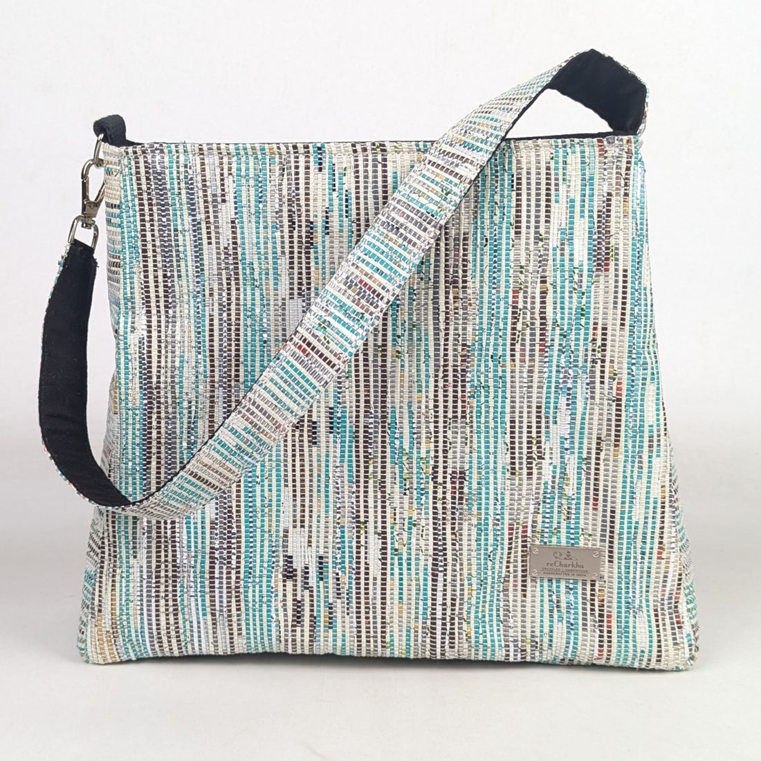 Upcycled Handcrafted Trapeze Tote (TT0226-001) PS_W