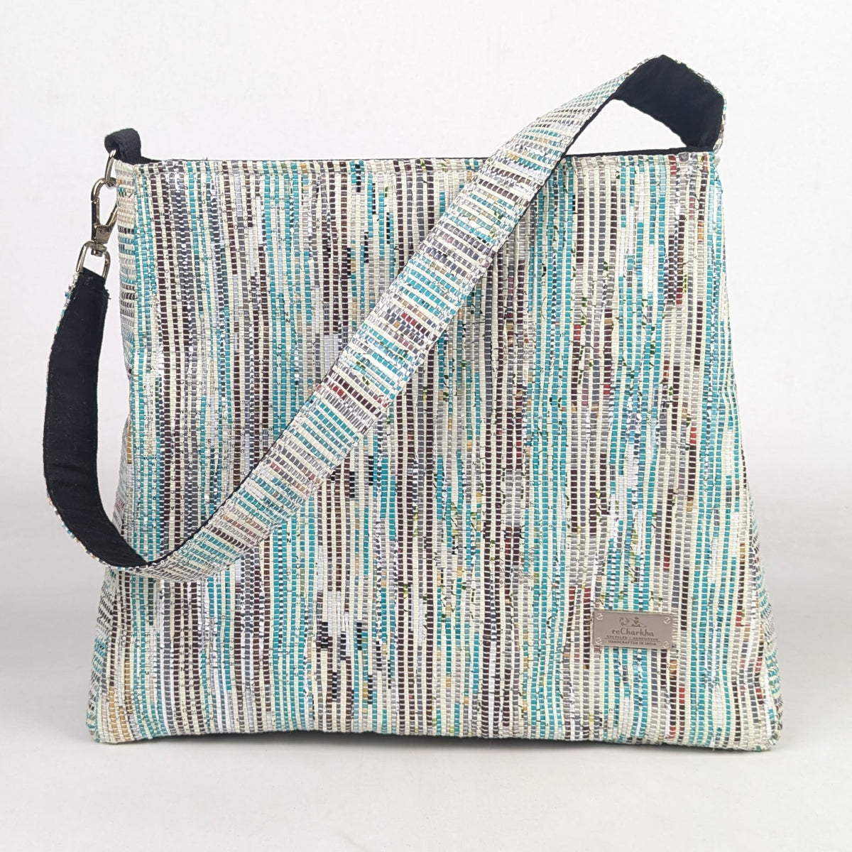 Upcycled Handcrafted Trapeze Tote (TT0226-001) PS_W