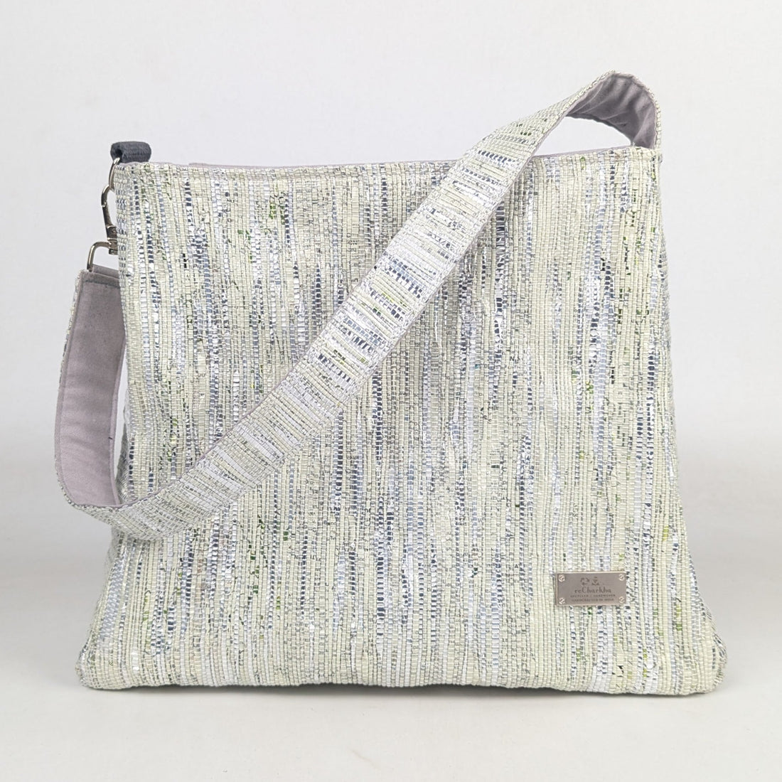 Upcycled Handcrafted Trapeze Tote (TT0226-011) PS_W