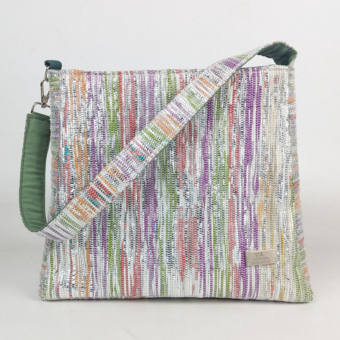 Upcycled Handcrafted Trapeze Tote (TT0226-013) PS_W