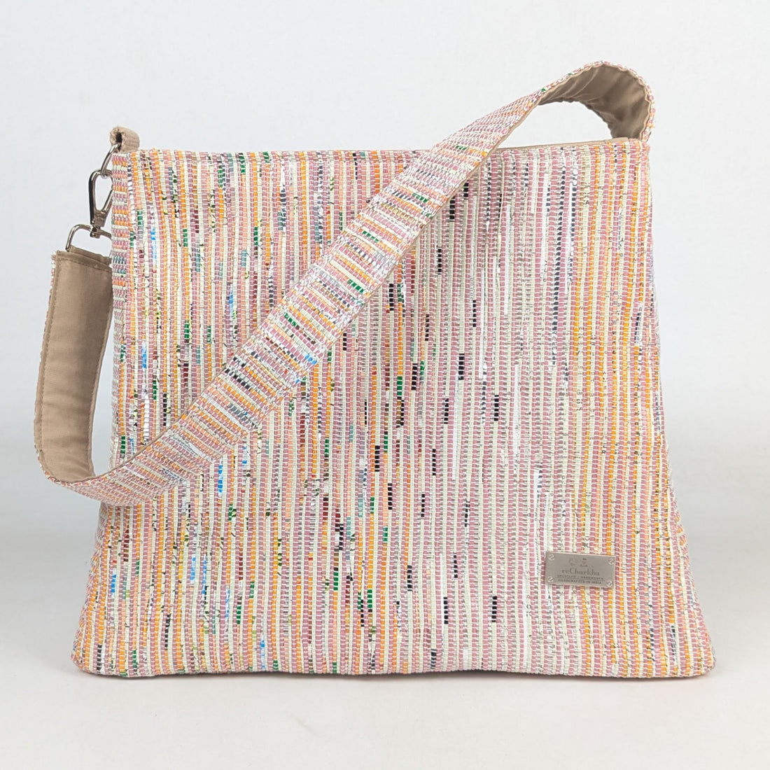 Upcycled Handcrafted Trapeze Tote (TT0226-014) PS_W