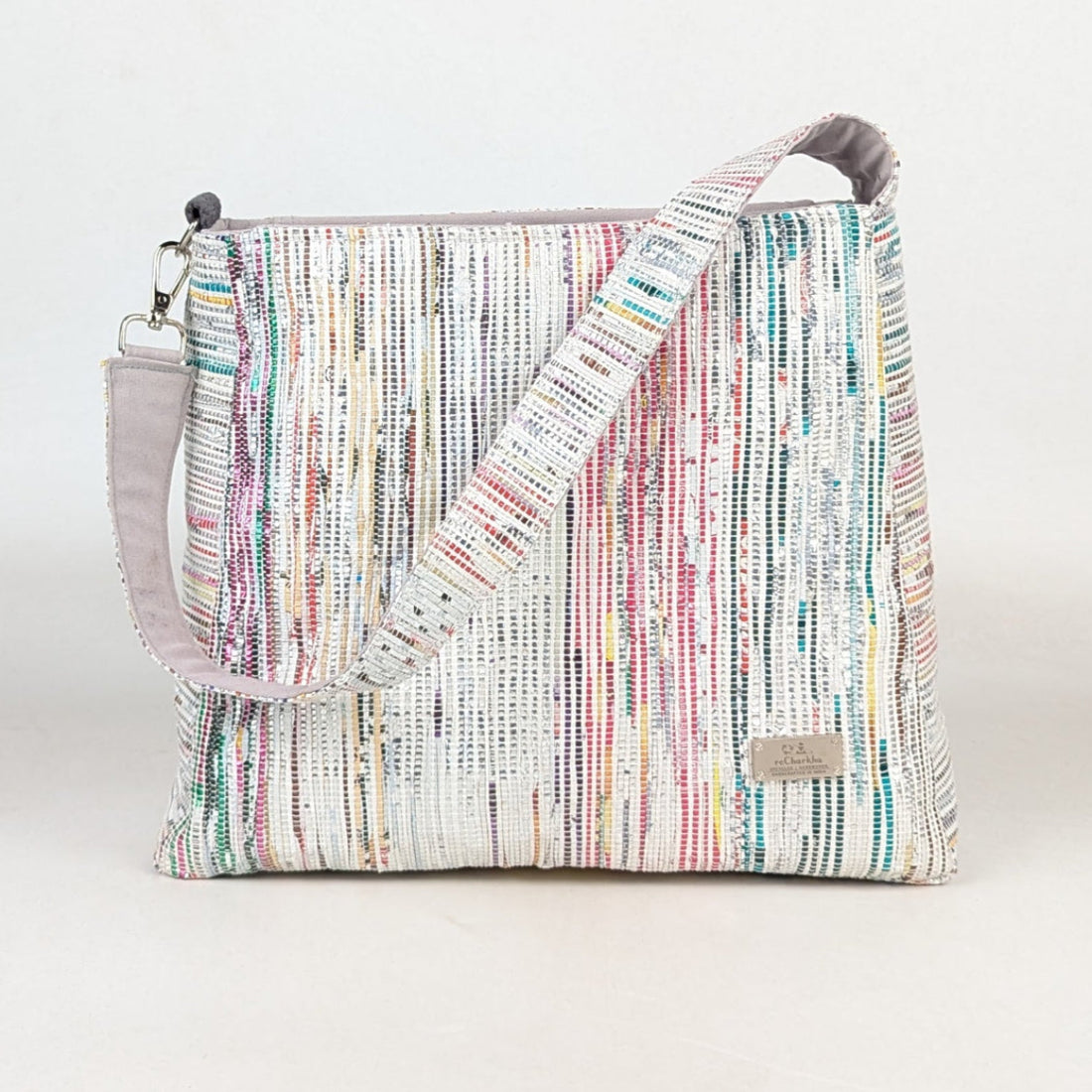 Upcycled Handcrafted Trapeze Tote (TT0426-002) PS_W 