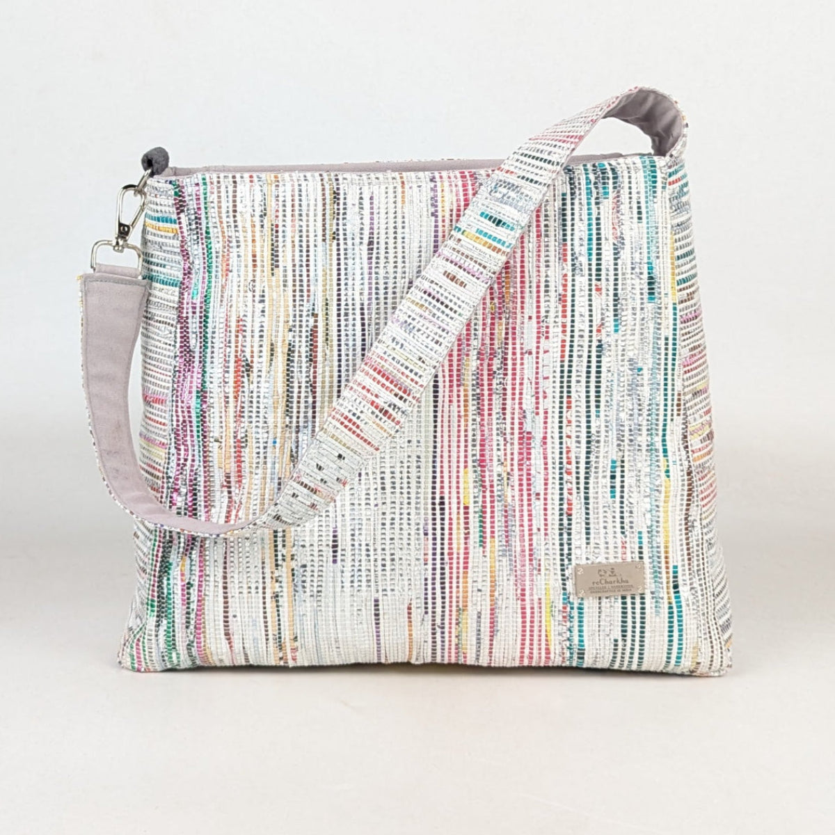 Upcycled Handcrafted Trapeze Tote (TT0426-002) PS_W 