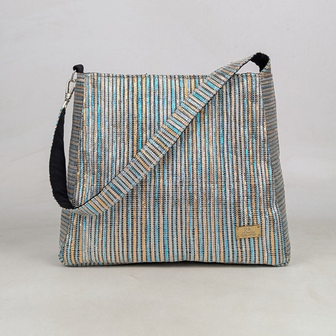 Upcycled Handcrafted Trapeze Tote (TT0626-002) PS_W