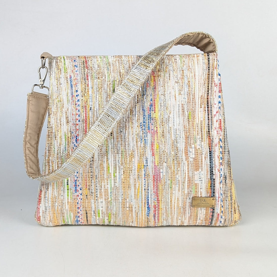 Upcycled Handcrafted Trapeze Tote (TT0725-001) PS_W