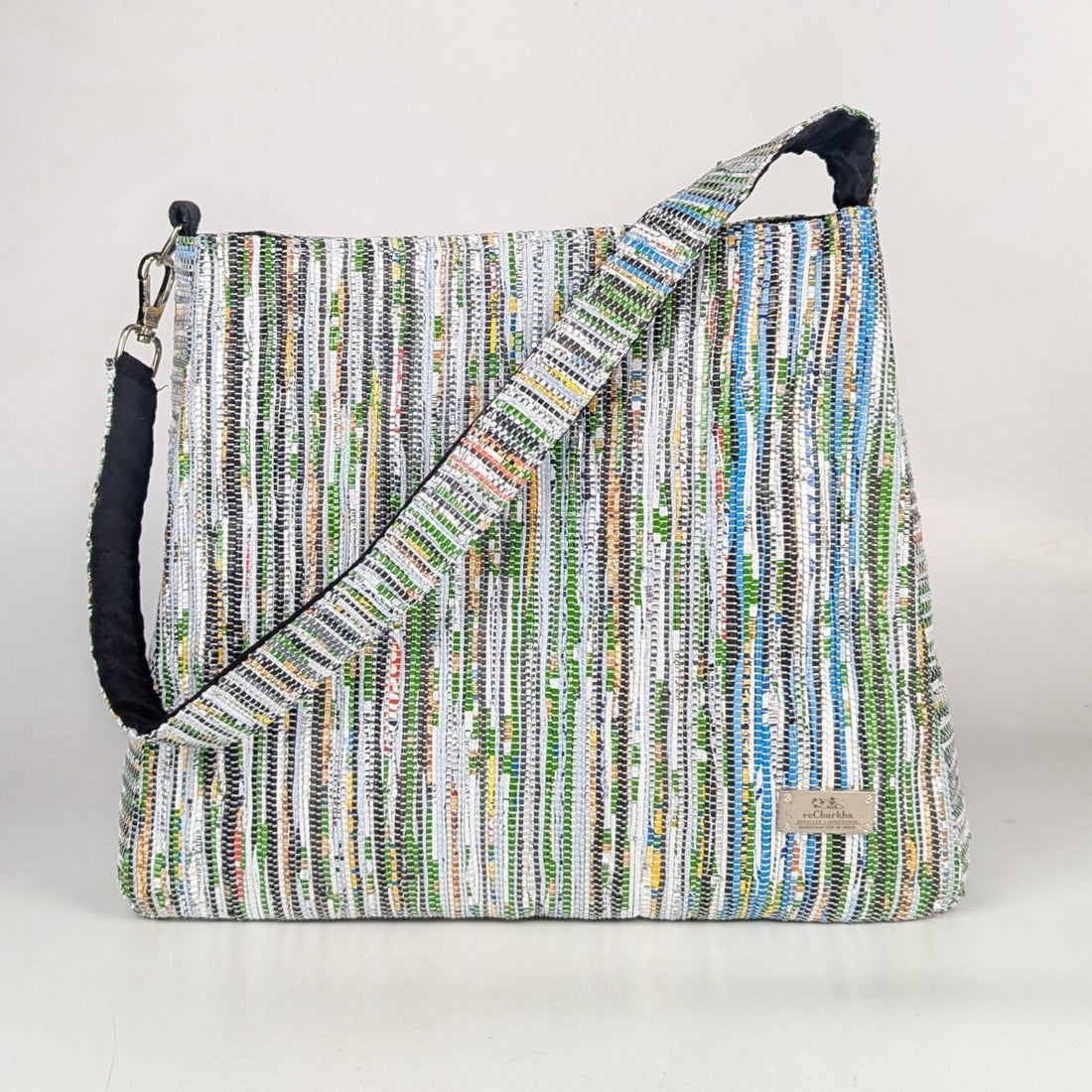 Upcycled Handcrafted Trapeze Tote (TT0725-007) PS_W