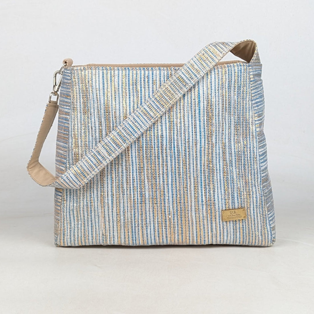 Upcycled Handcrafted Trapeze Tote (TT0726-002) 
