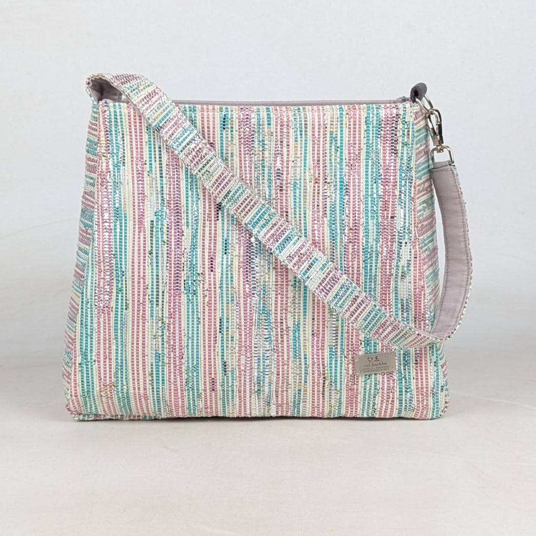 Upcycled Handcrafted Trapeze Tote (TT0726-003) 
