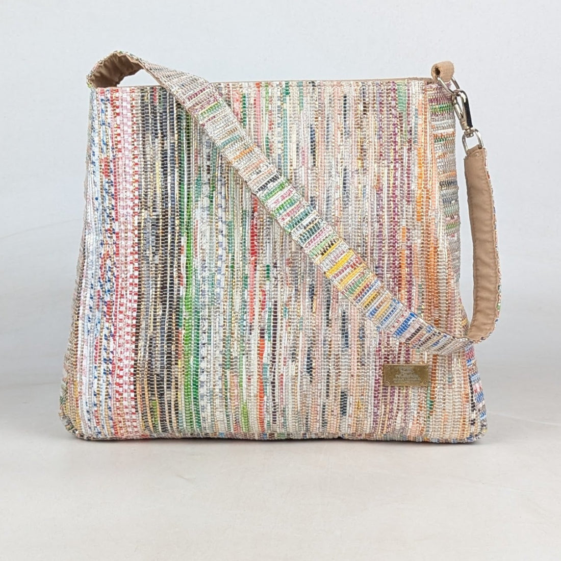 Upcycled Handcrafted Trapeze Tote (TT0726-009) 