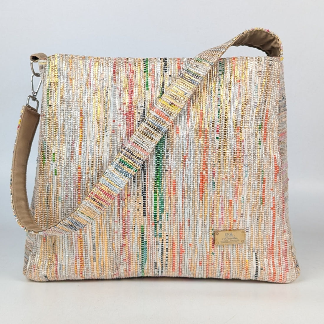 Upcycled Handcrafted Trapeze Tote (TT0925-002) PS_W