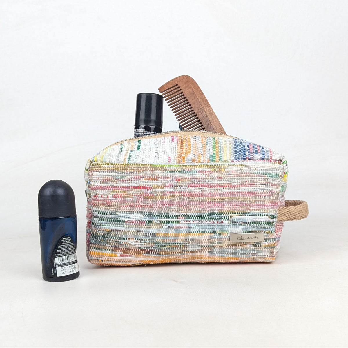 Upcycled Handcrafted Travel Pouch (TK0526-016) PS_W