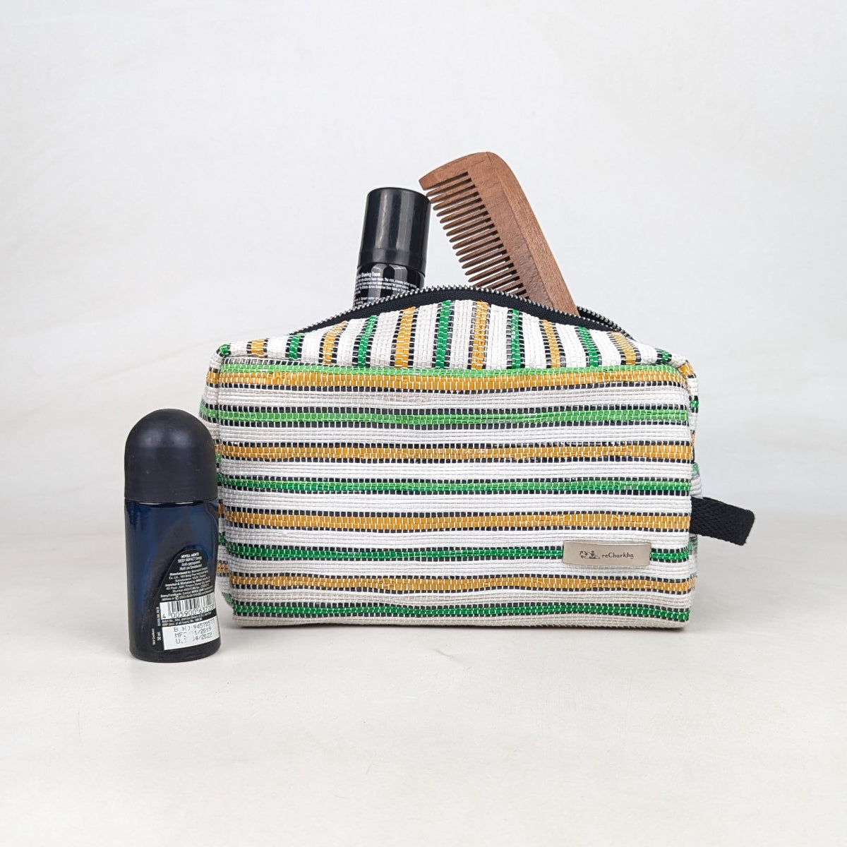 Upcycled Handcrafted Travel Pouch (TK0526-018) PS_W