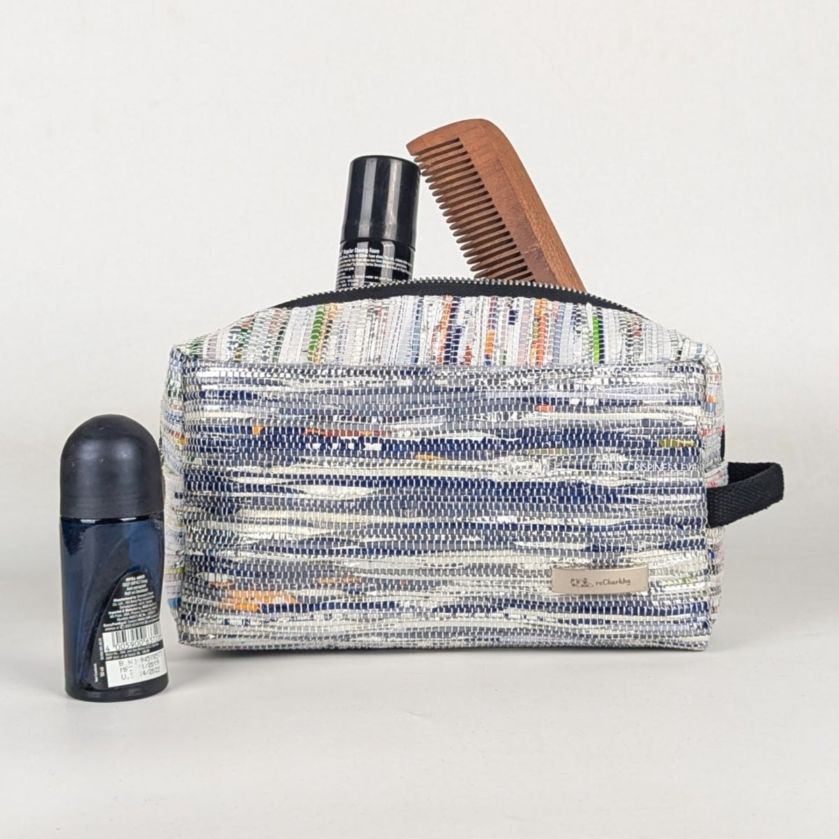 Upcycled Handcrafted Travel Pouch (TK1225-008) PS_W