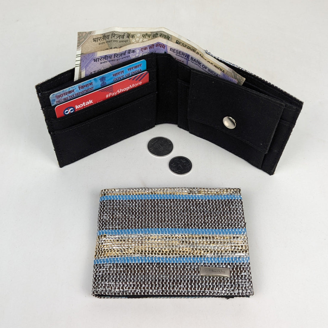Upcycled Handcrafted Wallet (W0226-016) PS_W