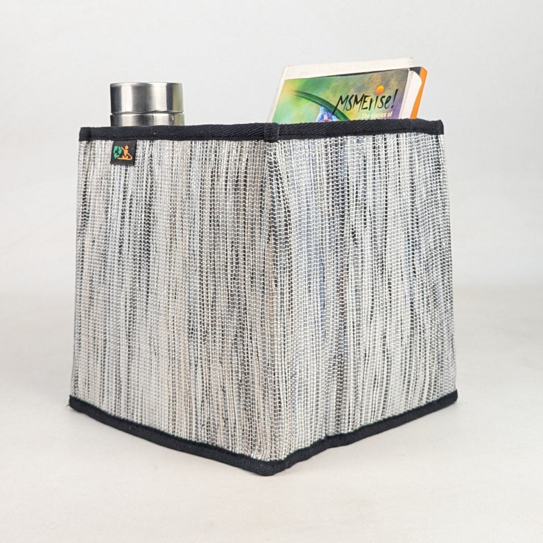 Upcycled Handwoven Collapsible Storage Basket Medium (CSBM0526-002) PS_W 
