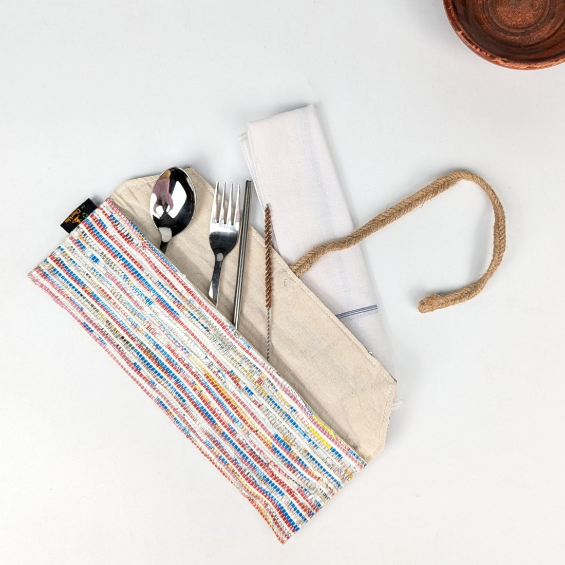 Upcycled Handwoven Cutlery Kit (CK1225-007) PS_W