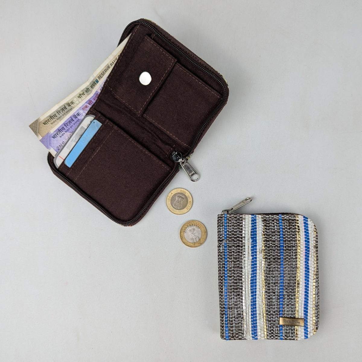 Upcycled Handwoven D Wallet (DW0526-003) PS_W