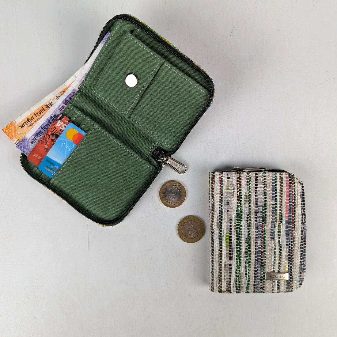 Upcycled Handwoven D Wallet (DW1025-001) PS_W