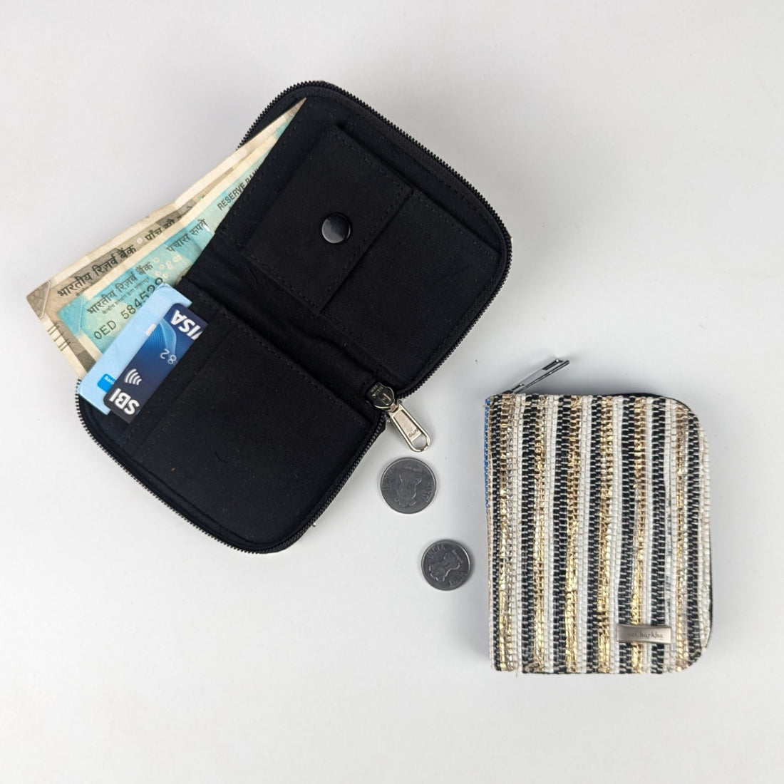 Upcycled Handwoven D Wallet (DW1225-002) PS_W
