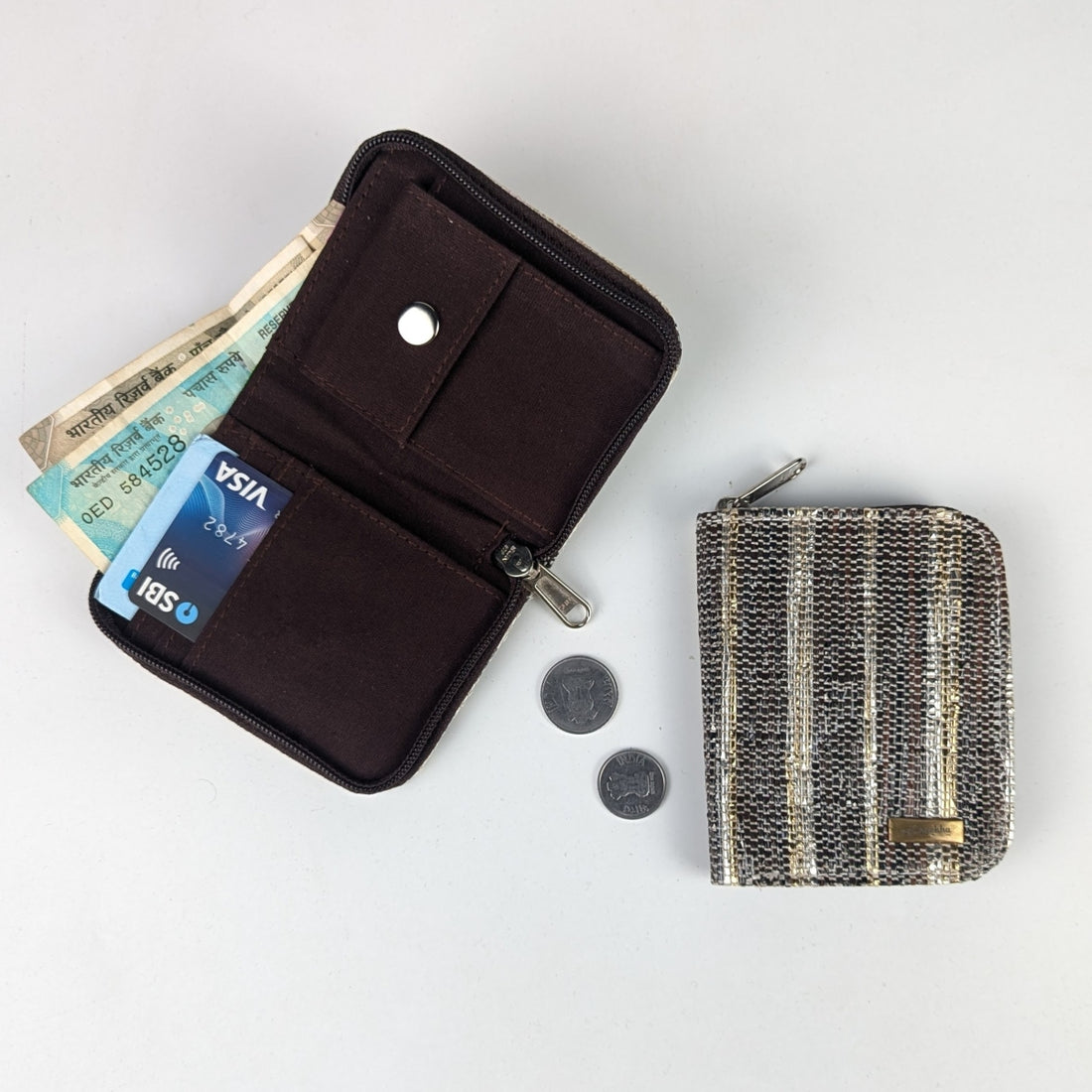 Upcycled Handwoven D Wallet (DW1225-010) PS_W