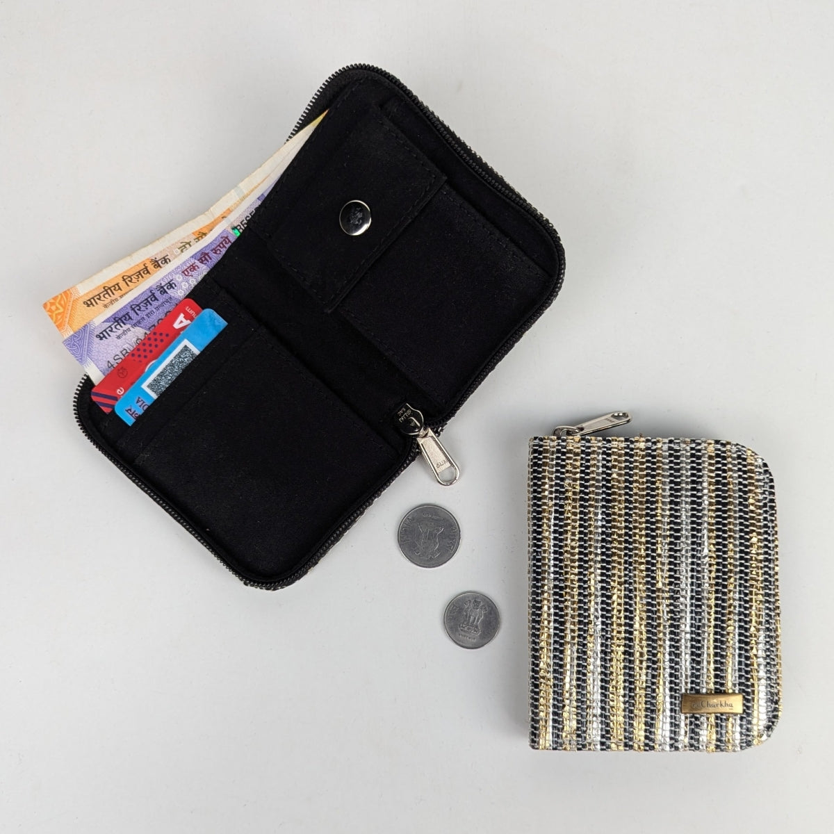 Upcycled Handwoven D Wallet (DW1225-021) PS_W
