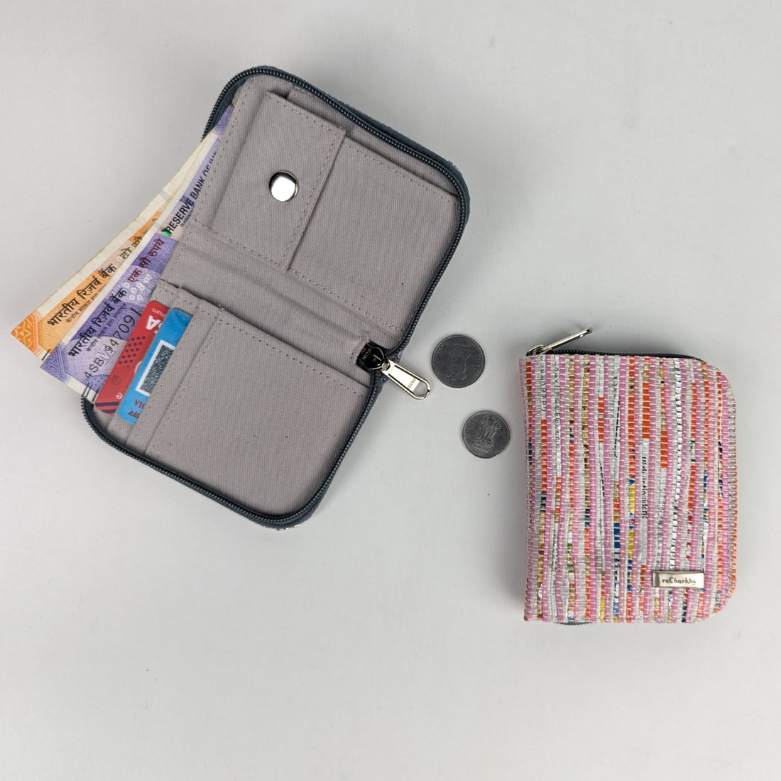 Upcycled Handwoven D Wallet (DW1225-032) PS_W