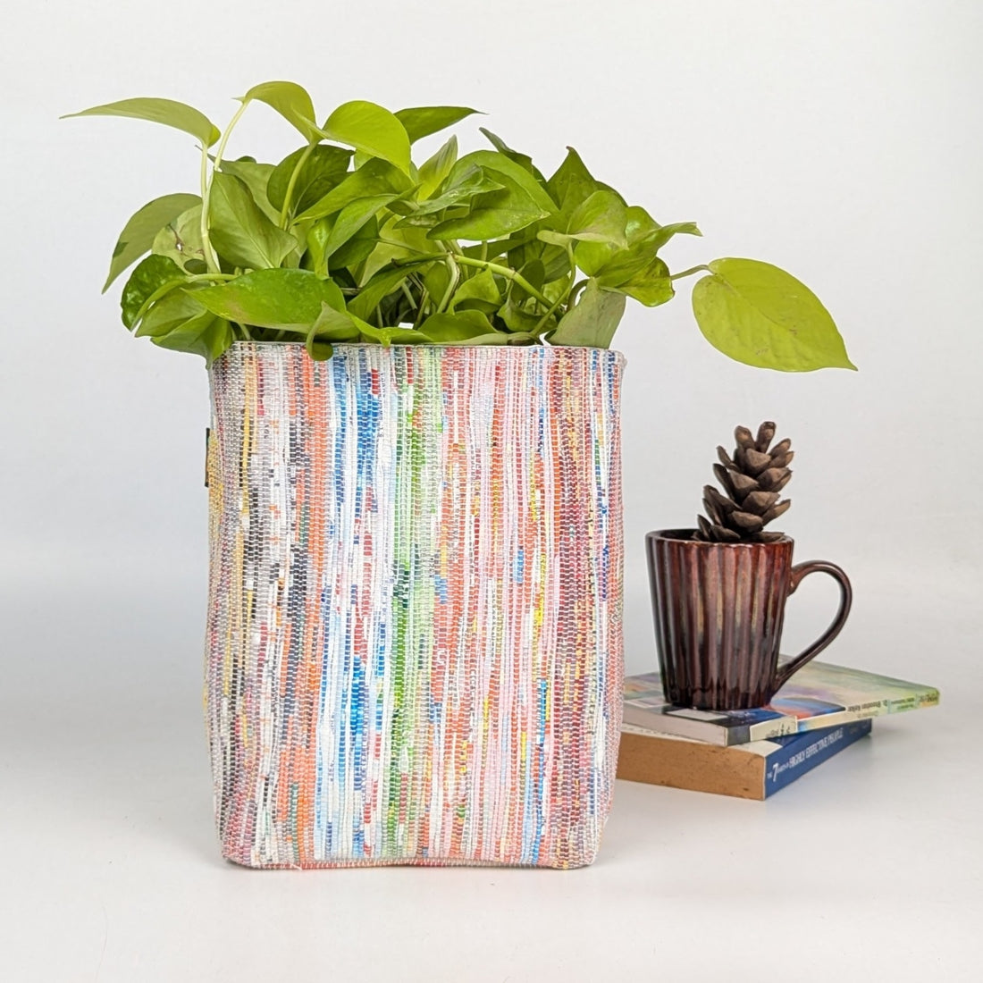 Upcycled Handwoven Grow Pot Big (GPB0725-008) PS_W