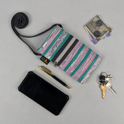 Upcycled Handwoven Mobile Sling (MSL0525-015) PS_W