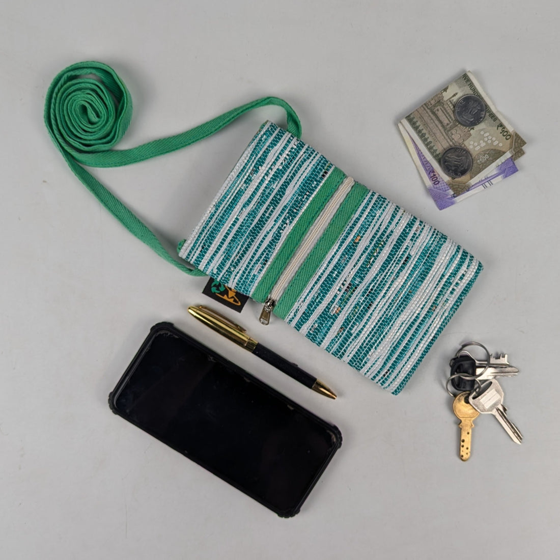 Upcycled Handwoven Mobile Sling (MSL0525-006) PS_W