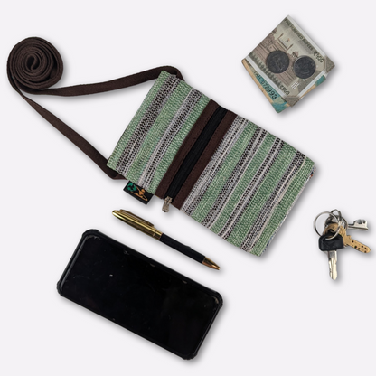 Upcycled Handwoven Mobile Sling (MSL0325-017) PS_W