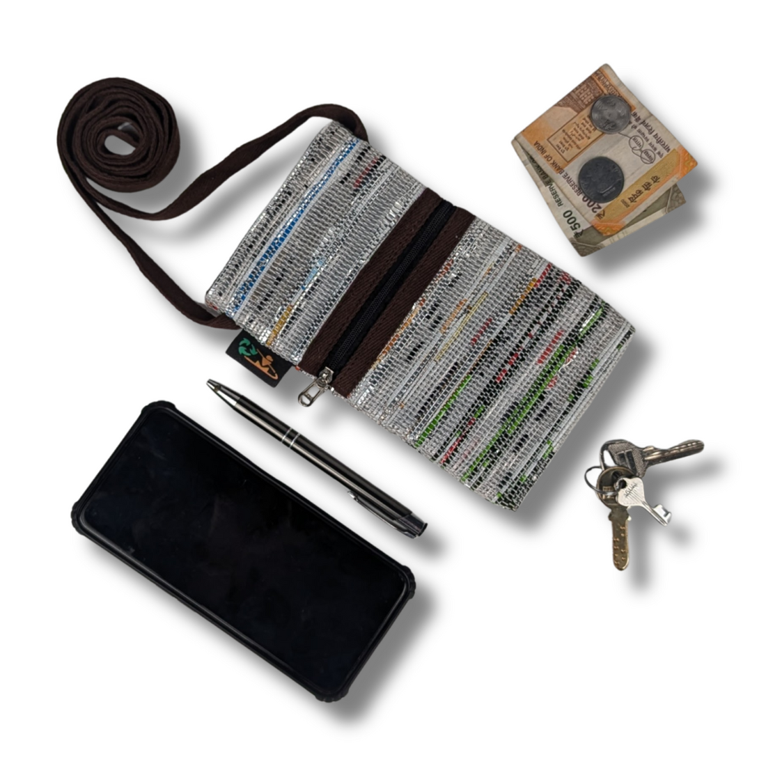 Upcycled Handwoven Mobile Sling (MSL0825-001) PS_W