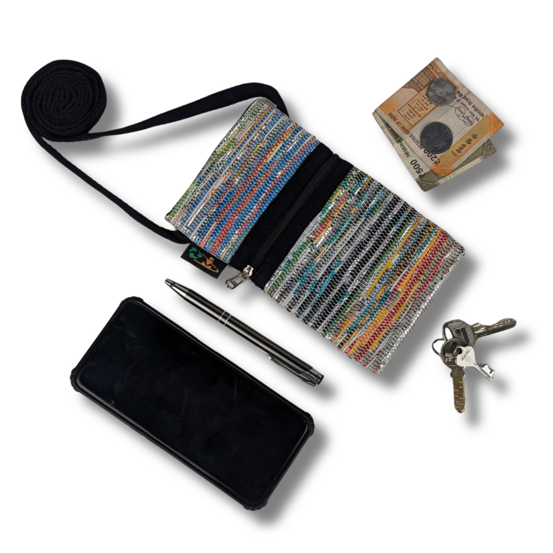 Upcycled Handwoven Mobile Sling (MSL0825-002) PS_W
