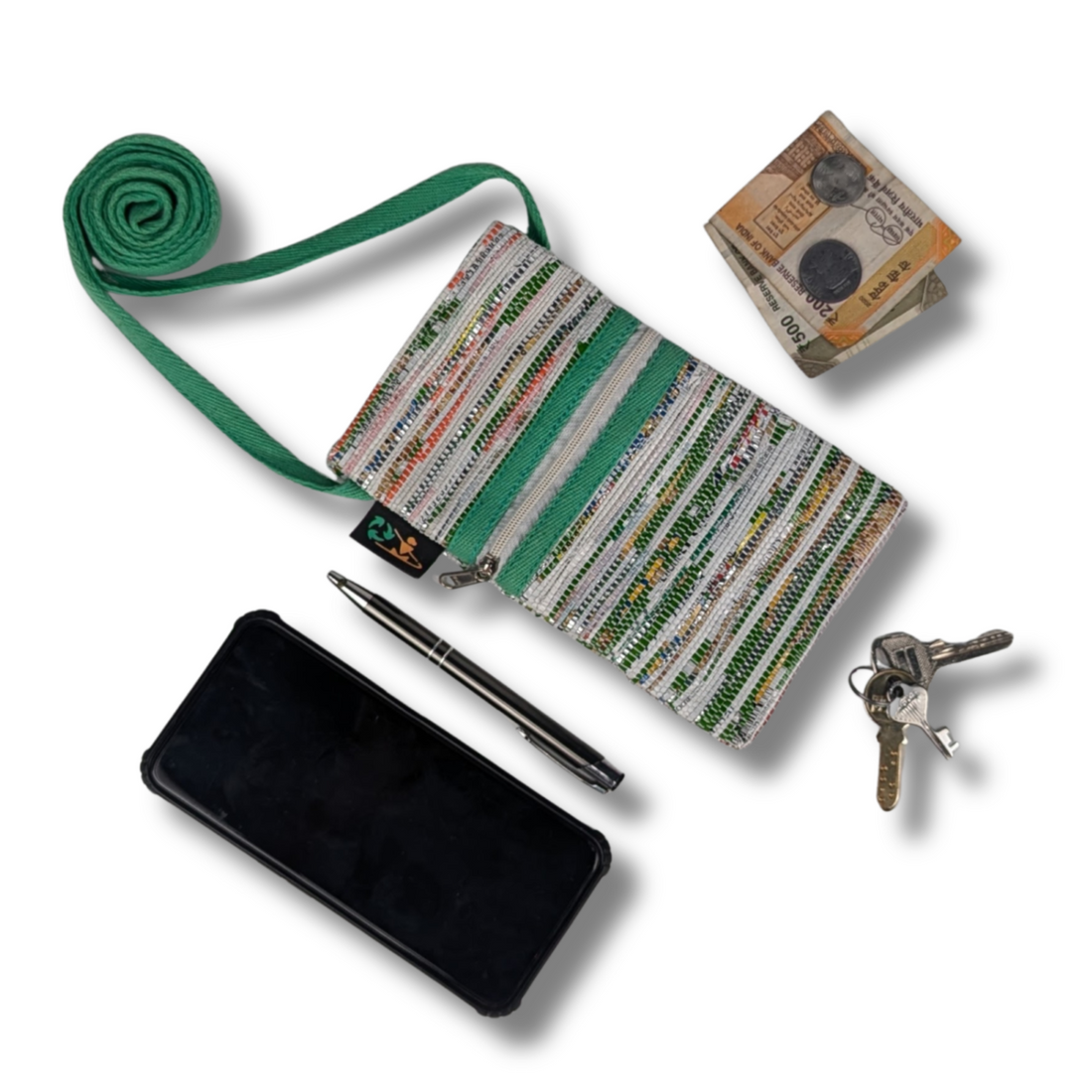 Upcycled Handwoven Mobile Sling (MSL0825-004) PS_W