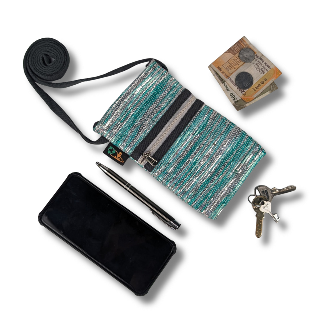 Upcycled Handwoven Mobile Sling (MSL0825-005) PS_W